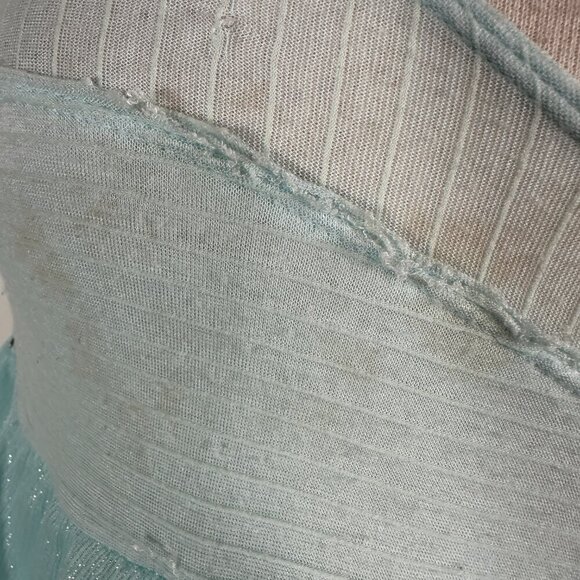 Vintage Free People Front Hooks Closure Blue Tank Top Smock Vest Y2K, Fairy, Got - Picture 8 of 12